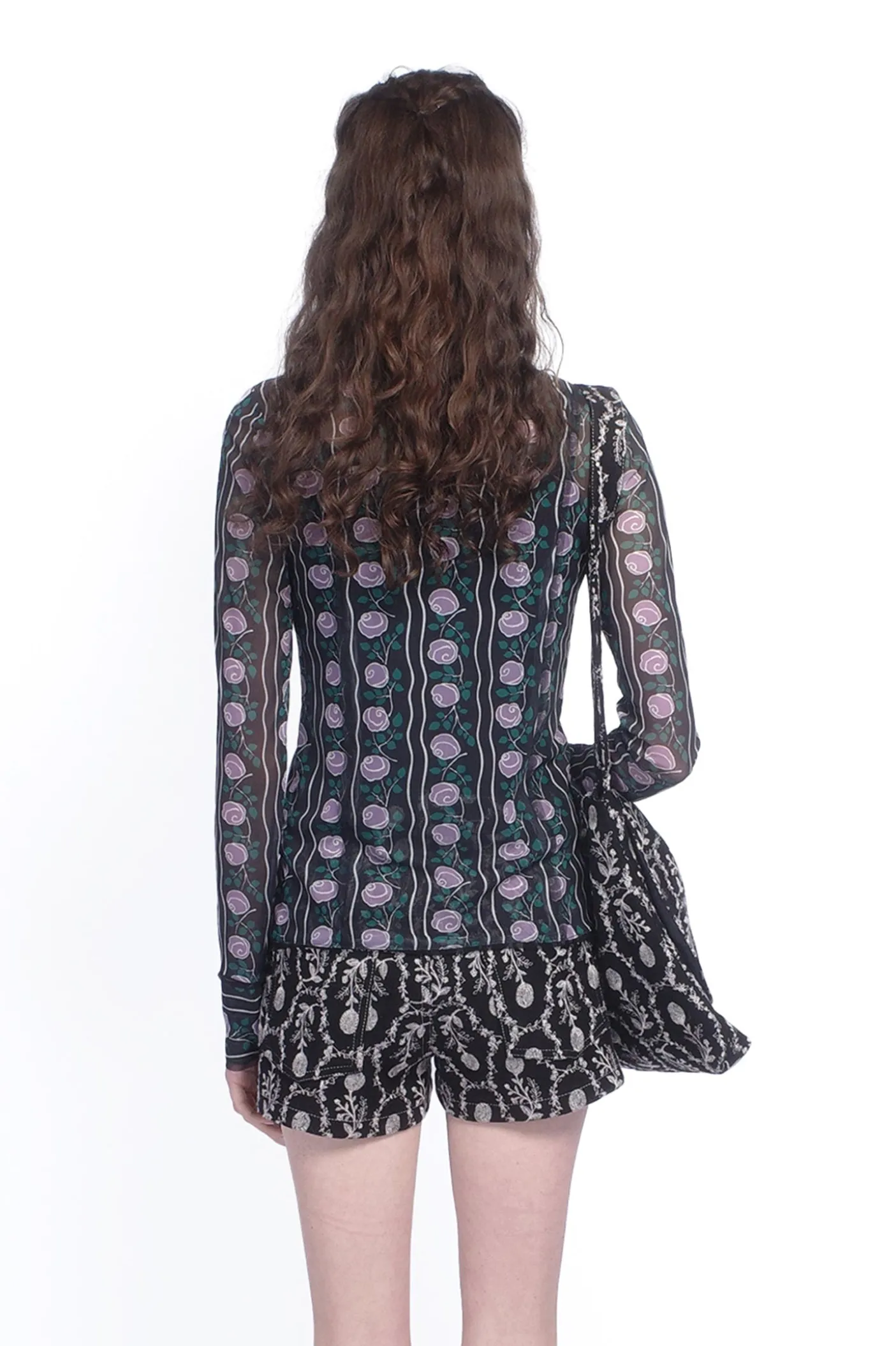 Rosetti Mesh Turtleneck Top