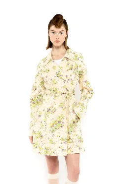 Rosies Posies Eyelet Trench Coat