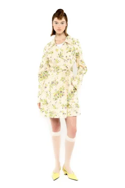 Rosies Posies Eyelet Trench Coat