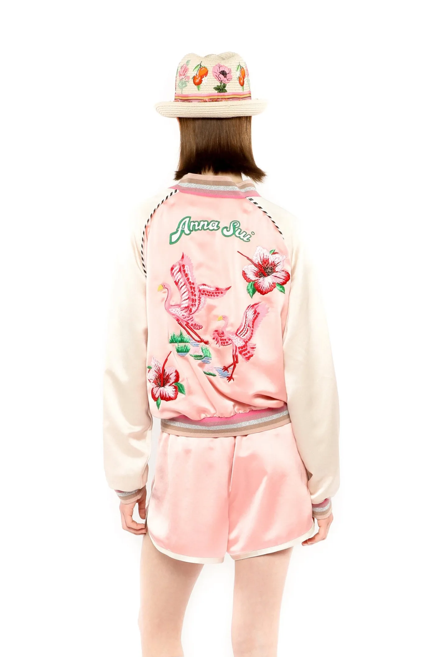 Satin Embroidered Souvenir Jacket