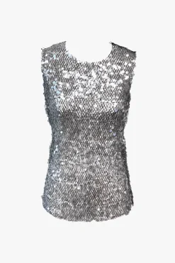 Sea Nymph Sequins Sleeveless Top