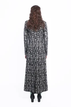 Sleeping Beauty Embroidered Faux Suede Long Coat