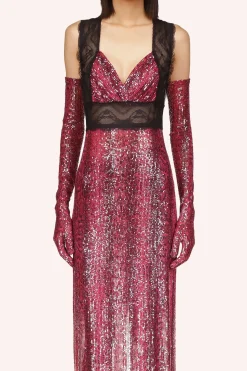 Snakeskin Sequin & Lace Dress
