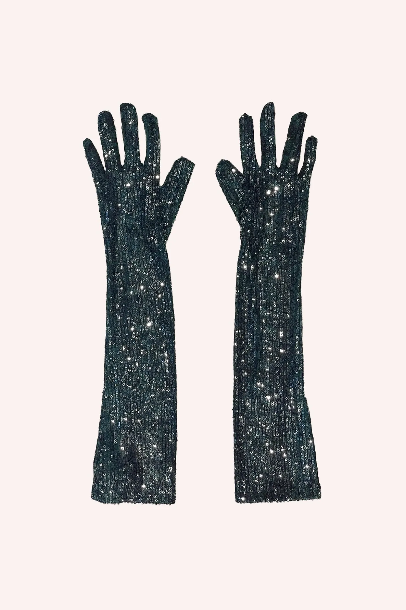 Snakeskin Sequin Gloves
