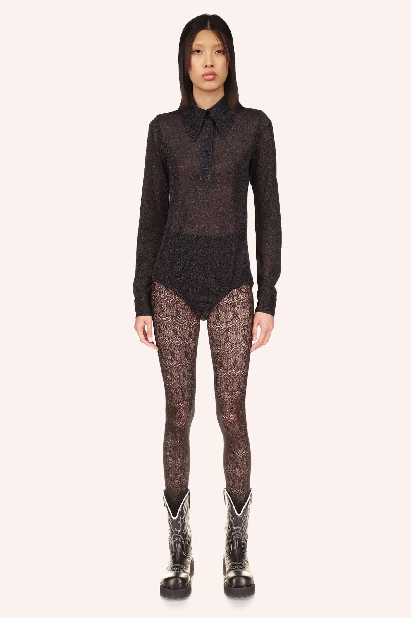 Sparkling Mesh Bodysuit