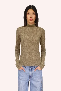 Sparkling Mesh Turtleneck