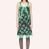 Stitched Poppies Slip Dress