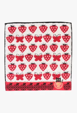 Strawberry Blossom Cat Washcloth