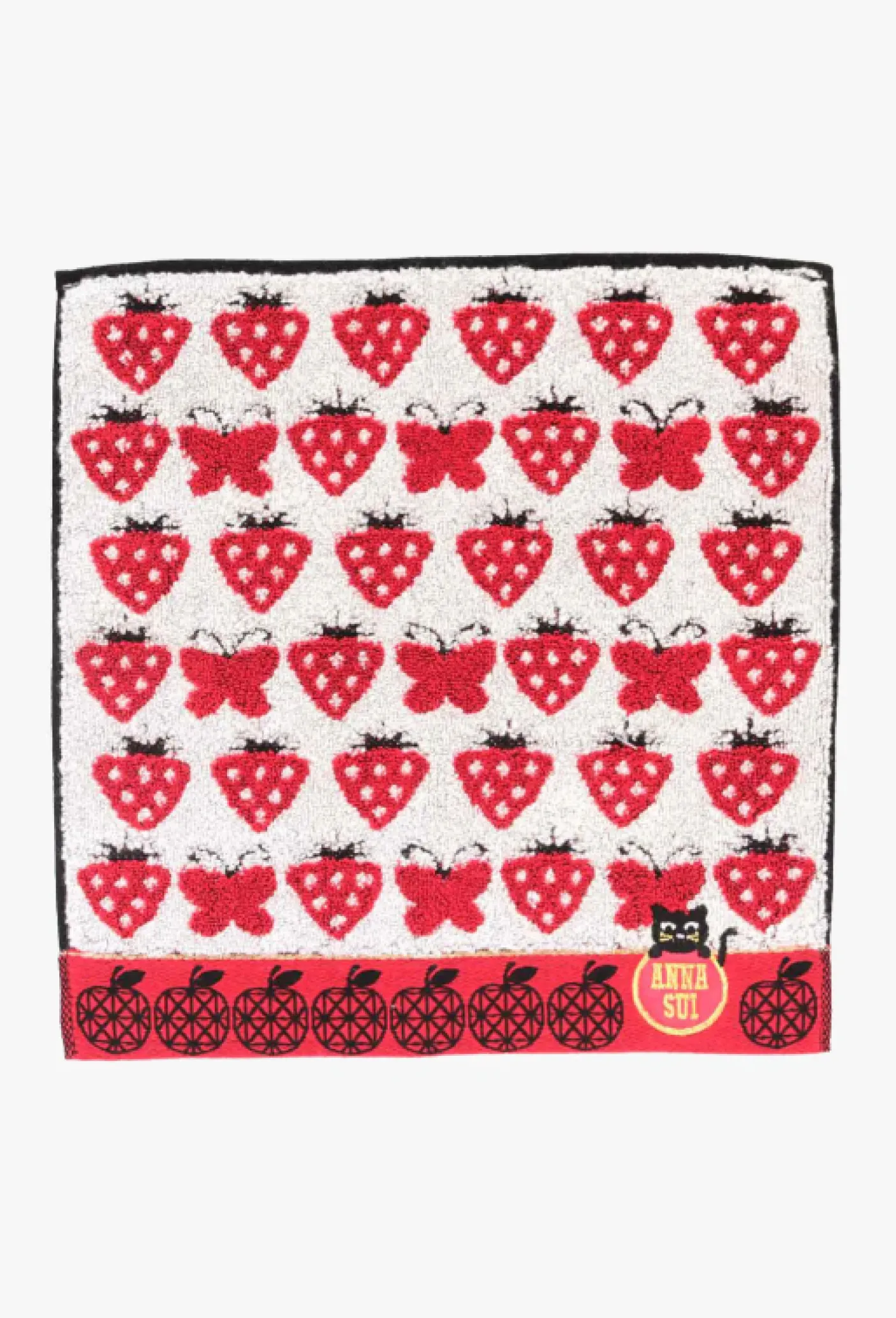 Strawberry Blossom Cat Washcloth