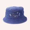 Studded Denim Bucket Hat