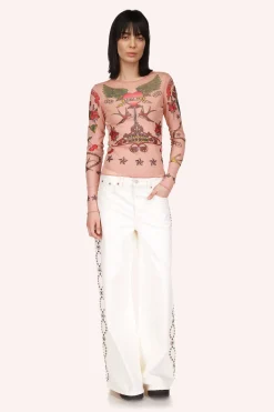 Studded Wide Leg Jeans