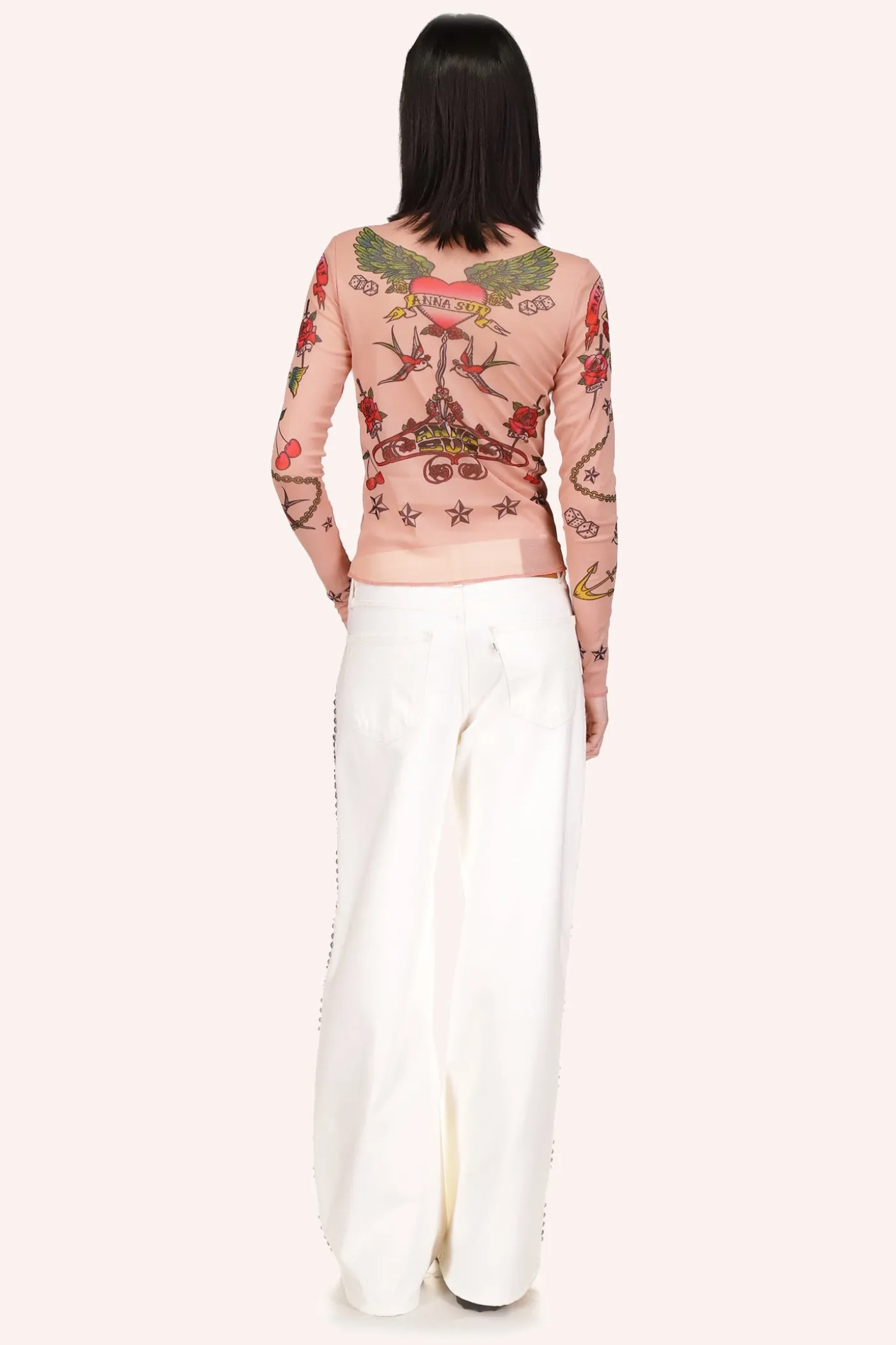 Studded Wide Leg Jeans