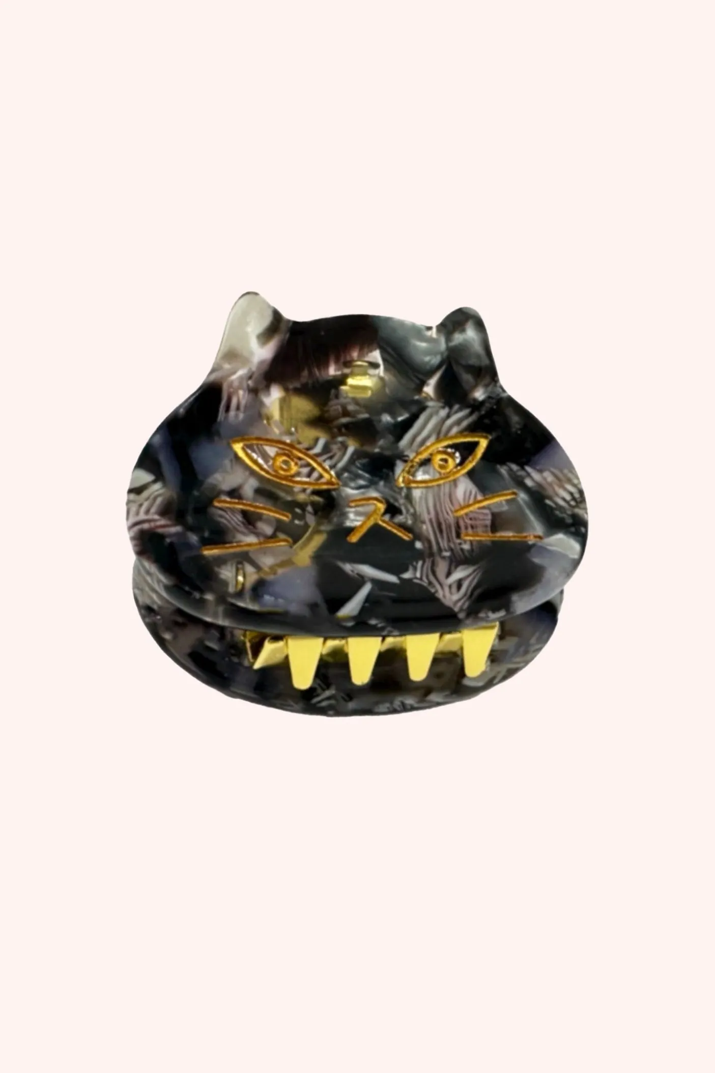 The Cat's Meow Cat Jaw Clip Pair Black Multi