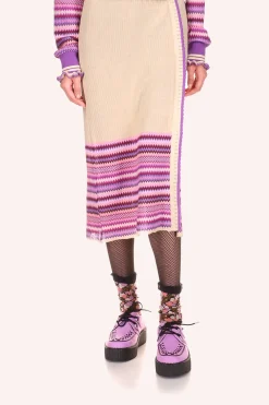 Tonal Zigzag Skirt