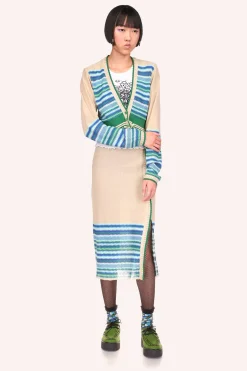 Tonal Zigzag Skirt