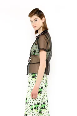 Twinkle Beaded Organza Blouse