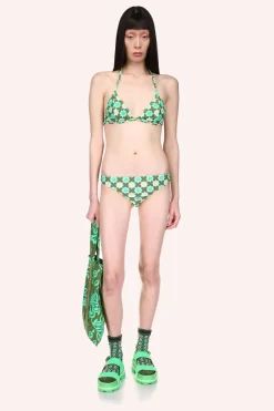 Utopian Gingham Triangle Bikini Set