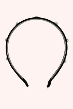 Velvet Pearls Headband