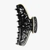 Vintage Black & White Two-Tone Open Scroll Jaw Clip