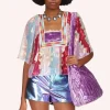 Wavy Clouds Velvet Blouse