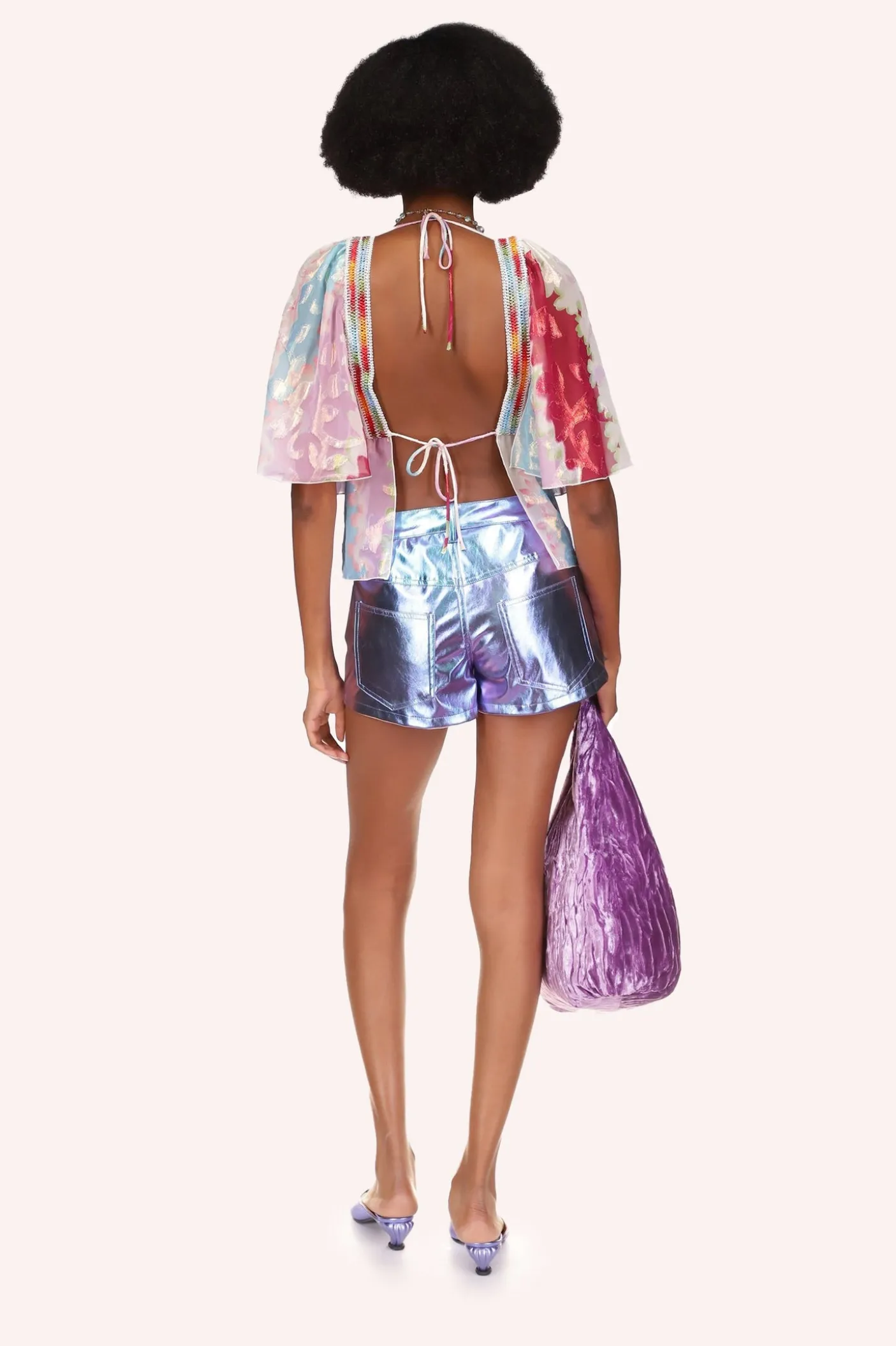 Wavy Clouds Velvet Blouse