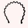 Wavy Velvet Headband Black